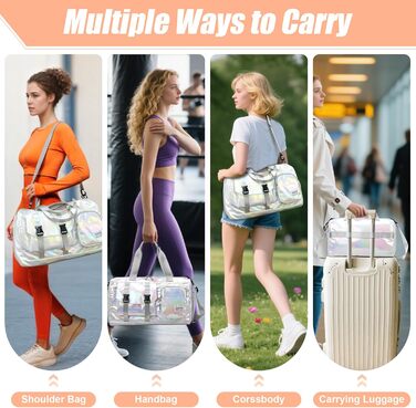 Спортивна сумка Tokeya для жінок: водонепроникна сумка для плавання, гімнастика, спортзал, подорожі (бежева)