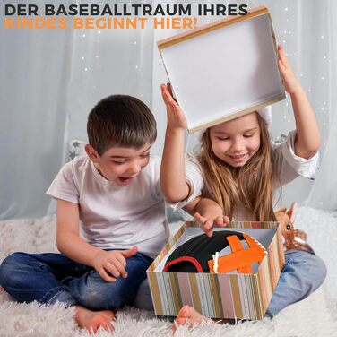 Рукавиця для бейсболу та софтболу з м'ячем, дитяча та доросла, потовщена, змагальна, помаранчево-чорна, 11.5 дюймів