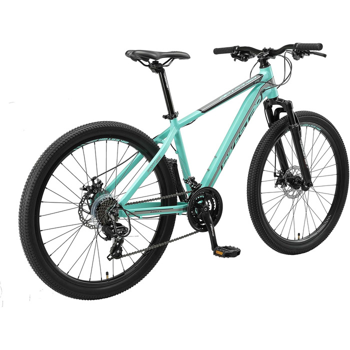 Гірський велосипед BIKESTAR Hardtail алюмінієвий, 21 швидкість Shimano, дискові гальма, 26