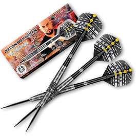 Професійні дротики Shot Darts з металевим наконечником, Devon Petersen Wisdom, 90% вольфрам, центрований баланс, ручна робота, набір для дартсу з оперенням, для класичної мішені, вироблено в Новій Зеландії