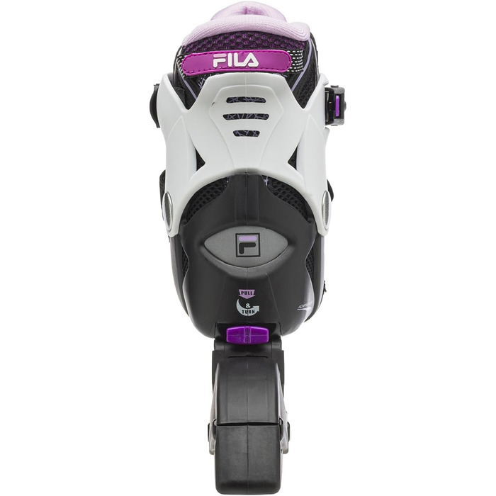 Роликові ковзани Fila X-one Girl - чорний/рожевий/магента, регульовані, розміри 35-38