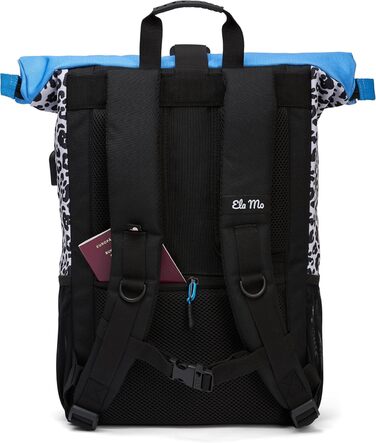 Жіночий рюкзак Ela Mo Rolltop 18 л Лео — стильний і зручний шкільний рюкзак