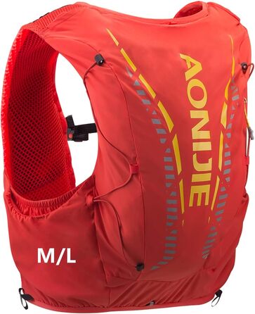 AONIJIE 12L Професійний спортивний рюкзак для бігу, велоспорту, туризму, марафону та скелелазіння, універсальний розмір, оранжевий