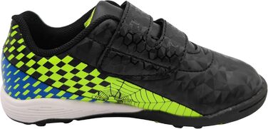Дитячі футбольні бутси для гри на твердих поверхнях, унісекс, чорні, розмір 23-27