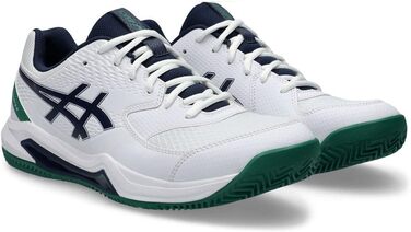 Тенісні кросівки ASICS Dedicate 8 Clay Mann Blau Weiß (39 EU, White Midnight)