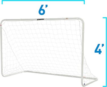 Футбольні ворота Franklin Sports для дорослих, сталеві, 1,8x1,2 м, білі, для двору та саду