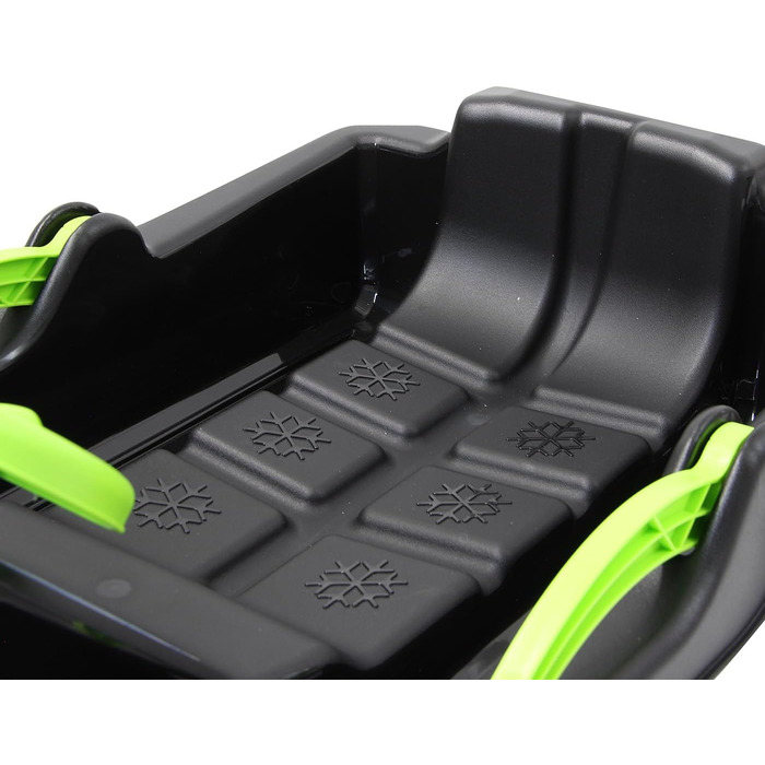 Сніговий санки Bob Black Devil з кермом, гальмом та ручним гальмом, від 3 років, чорний