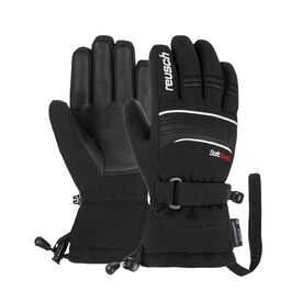 Дитячі гірськолижні рукавички Reusch Softshell, водонепроникні та вітрозахисні, чорно-білі, розмір 6
