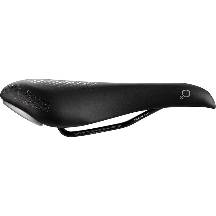 Жіноче велосипедне сідло Selle Italia XO Lady Gel Flow S2, анатомічне, для трекінгу та міста, чорне, FeC-легування