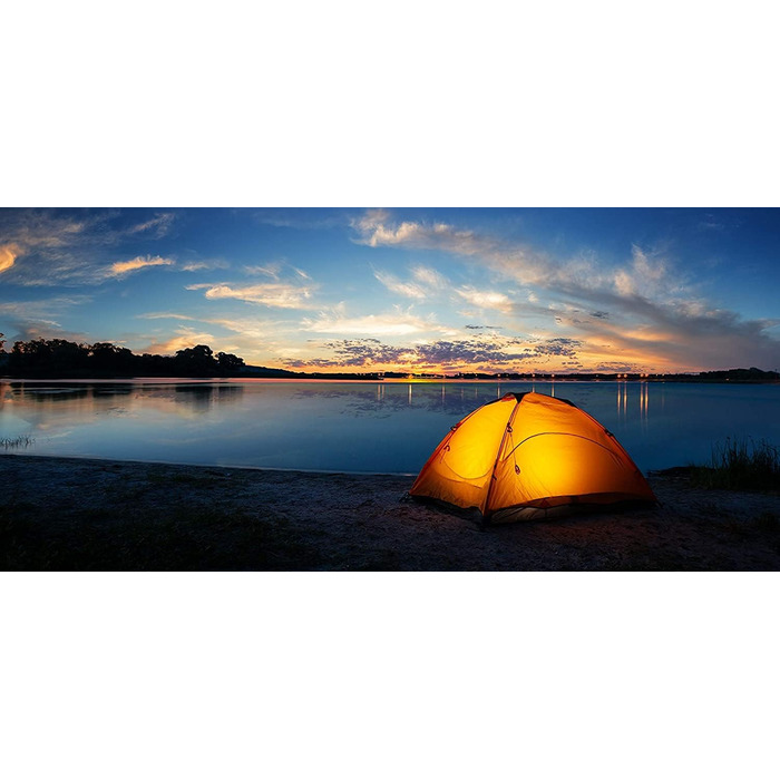 Ліхтар намету Dunlop Outdoor Camping LED 1000 люмен, 4 режими, регулювання яскравості, ударостійкий, вологозахист IP44, 46 SMD, без індикатора Standby (Помаранчевий)