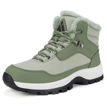 Зимові черевики Mishansha для жінок, утеплені, водонепроникні, підошва не слизька, для ходьби, розмір 36-42, колір зелений