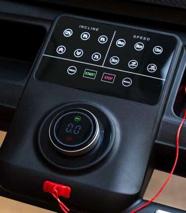 CARE FITNESS Fast Runner SP: Електричний біговий тренажер з регулюванням нахилу та складний - до 22 км/год, 20 рівнів нахилу, 57 програм, Kinomap