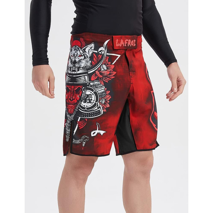 Боксерські шорти для MMA та крос-тренінгів LAFROI Warrior з кишенею та шнурком, чоловічі, розмір M