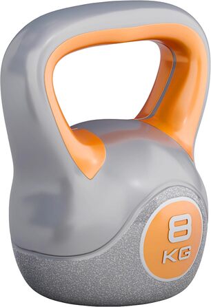 Kettlebell GORILLA SPORTS з пластика 2-20 кг – гиря для фітнесу, силових тренувань, різна вага, окремо або в наборі, з/без підставки