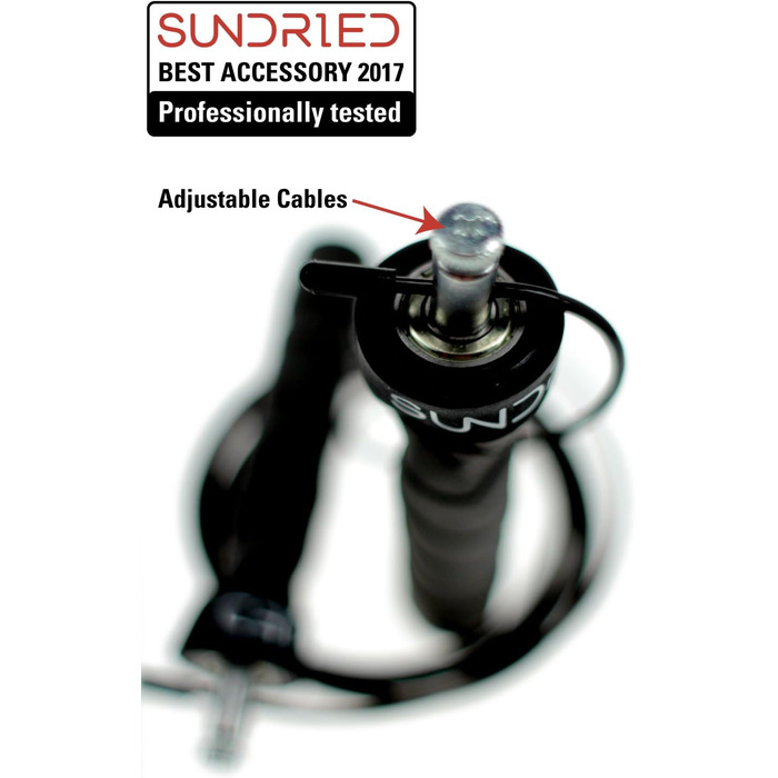 Скакалка Sundried для фітнесу і боксу, з 2 кабелями та чохлом