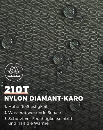 Спальний мішок KingCamp на 2 особи з фланелі, зимовий, для кемпінгу та відпочинку на природі, 3-4 сезони, з 2 подушками, підходить для дітей та дорослих (зелений)