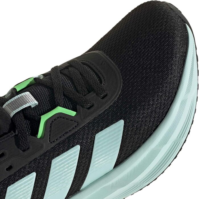 Кросівки жіночі Adidas Galaxy 7 Core Black Halo Mint Lime Burst (36 2/3 EU)