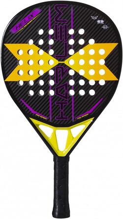 Падельна ракетка HARLEM PADEL Helix для дорослих, унісекс, чорна/жовта/фіолетова, універсальний розмір