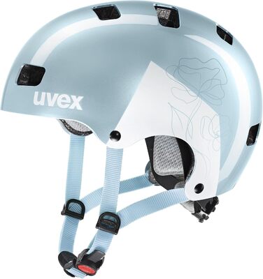Дитячий велосипедний шолом Uvex Kid 3, білий, розмір 55-58 см, індивідуальне регулювання, посилена вентиляція