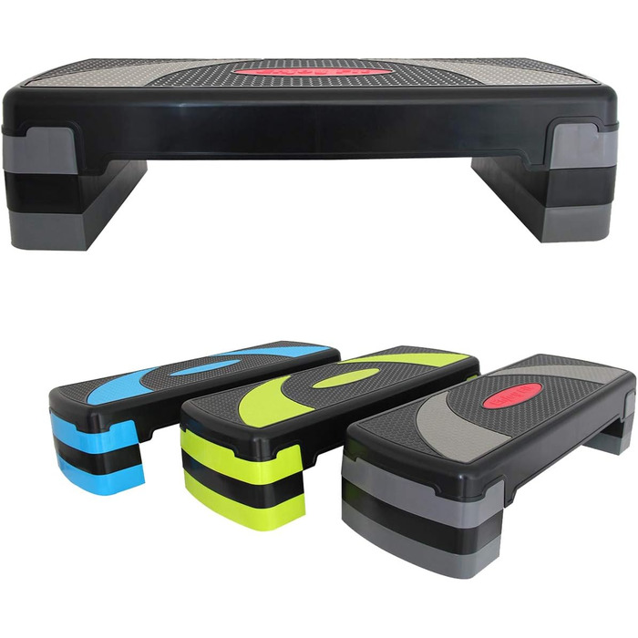 Кардіо степ-платформа EnjoyFit, 3 рівні висоти, регульовані педалі, 78×30 см