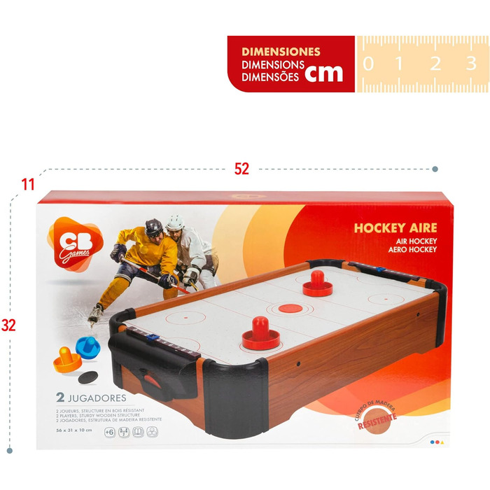 Настільний аерохокей ColorBaby CB Games 56x31 см, комплект