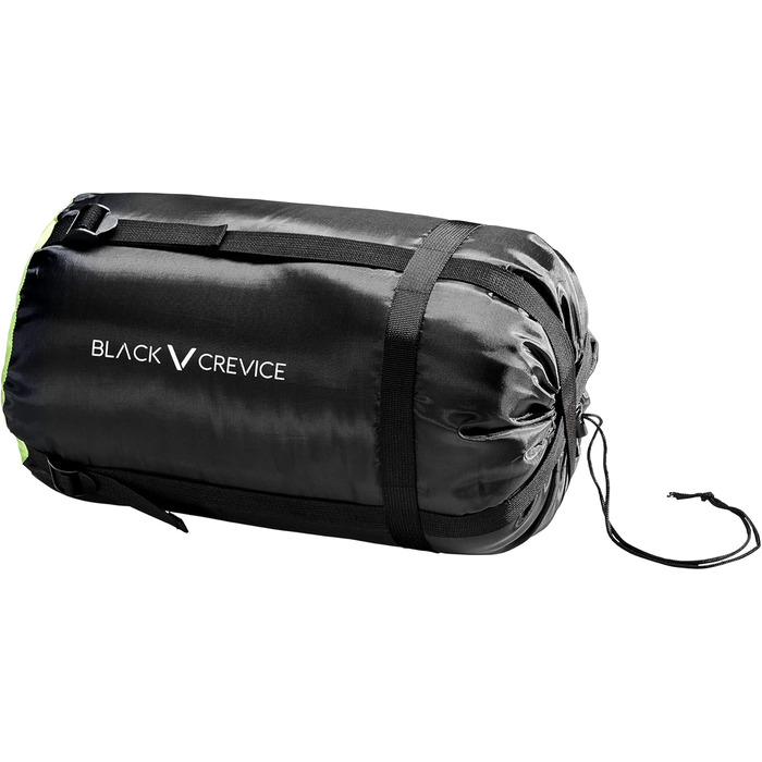 Сплячий мішок Black Crevice Alaska 250 I для кемпінгу | Зручний, дихаючий, водонепроникний | Довжина 215 см | У комплекті чохол