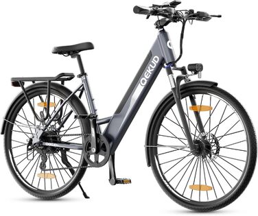 Електровелосипед Qekud 27M204 City, 36В 12Аг, 250Вт, до 100 км, APP-контроль