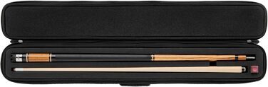 Чохол для більярдного кия Casemaster Parallax з поліестеру 600D Oxford, м'яка підкладка, для 2-дільного кия (чорний)