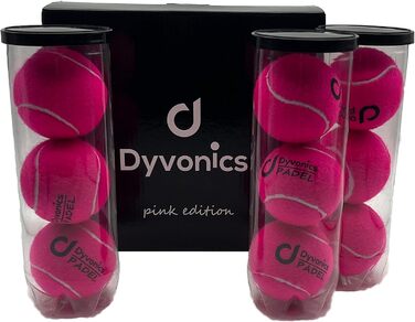 Падельні м'ячі Dyvonics рожеві, 9 шт. (3 упаковки по 3)