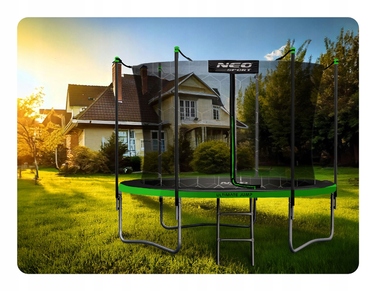 Садовий батут Neo-Sport 6ft/183см із внутрішньою сіткою та драбиною
