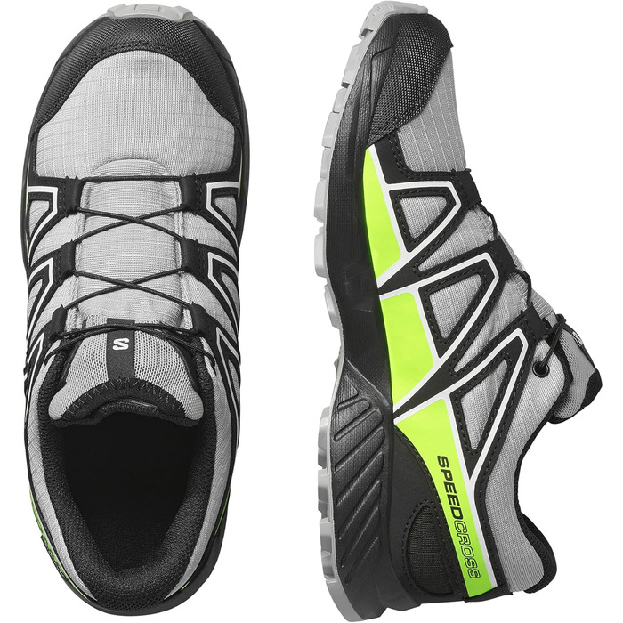 Черевики трекінгові Salomon Speedcross Waterproof для хлопчиків, 35 EU, Alloy Black Green Gecko