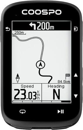 Бездротовий велокомп'ютер COOPSO CS500 з GPS, 2.6
