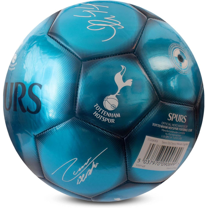 Офіційний футбольний м'яч Tottenham F.C, металевий, розмір 5, для тренувань і матчів, колекційний, для дітей і дорослих