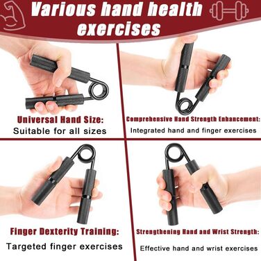 Тренажер для пальців та рук Handtrainer: набір з м'якими м'ячиками для розвитку сили, реабілітації та зняття стресу (5 шт)