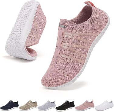 Легкі балетки Merdoo для жінок та чоловіків: зручні шкарпетки-кросівки, дихаючі спортивні тапочки на будь-яку погоду. Розміри 37-45 EU (Рожевий, 39 EU)
