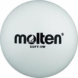 М'яч Molten Soft-VW з піноматеріалу, білий, слонова шкіра, Ø 210 мм