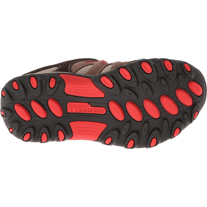 Черевики трекінгові дитячі Merrell CHAMELEON LOW LC (34 EU, Багатоколірні, Коричневий/Червоний)