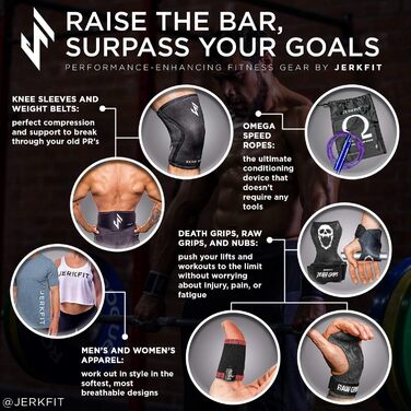 JerkFit RTB Неопреновий пояс для важкої атлетики – Пояс для чоловіків і жінок для пауерліфтингу, присідань, силових тренувань та бодібілдингу