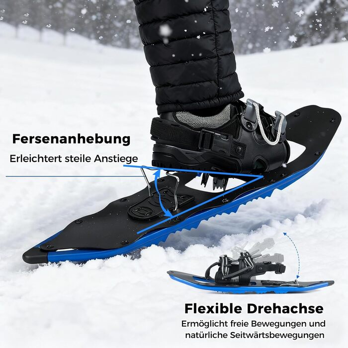 Шнеки туристичні COSTWAY з підйомником, 35-45 EUR, до 68/90 кг, комплект з трекінгових палиць та сумки, для чоловіків, жінок та підлітків, блакитні