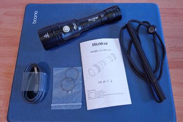 Ліхтар під водою Wurkkos DL20R XHP50.2, 3200 люмен, IPX8, USB-C, з зарядним пристроєм