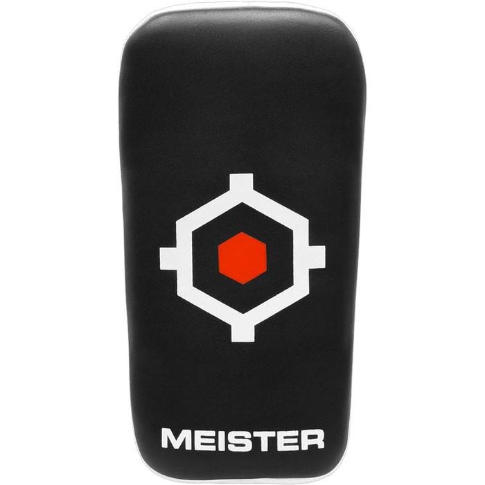 Професійна тайська лапа Meister XP2 для кікбоксингу та ММА, вигнута, шкіра, 14.5х7.5х4.5 дюйма, одна штука