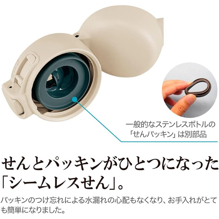 Термос-бутилка ZOJIRUSHI SM-WP24-GZ, 480 мл, попелясто-зелена
