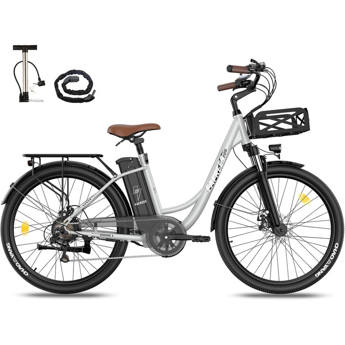 Електровелосипед Fafrees F26 Lasting 26 дюймів, 250W, 36V 20.3Ah, до 200 км, для чоловіків і жінок, навантаження 120 кг, 7 швидкостей