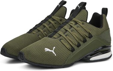 Кросівки Puma Axelion Refresh для чоловіків, 41 розмір, зелений, чорний, сірий