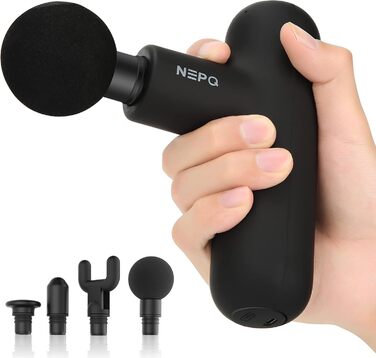 Масажер для м'язів Handheld Percussion Massage Gun - портативний масажер для зняття болю, чорний