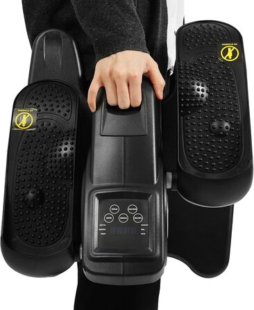 Еліптичний тренажер під стіл з пультом та дисплеєм, регульована швидкість, електричний, для дому, чорний+зелений