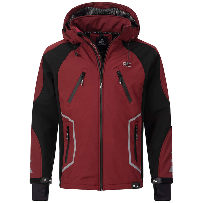 Чоловіча outdoor куртка Softshell Rock Creek H-230 для активного відпочинку, колір винний, розмір XXL