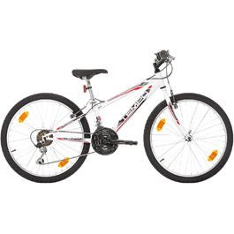 Дитячий гірський велосипед Probike Tempo 24 дюйми, 18 швидкостей, для хлопчиків та дівчат, зростання 130-155 см, білий, Multibrand Distribution
