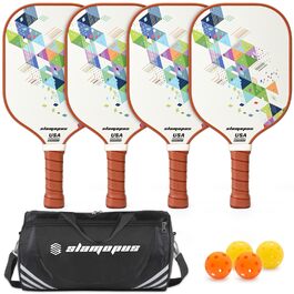 Набір для піклболу: ракетки з графіту та скловолокна, м'ячі та сумка | Ідеально для початківців