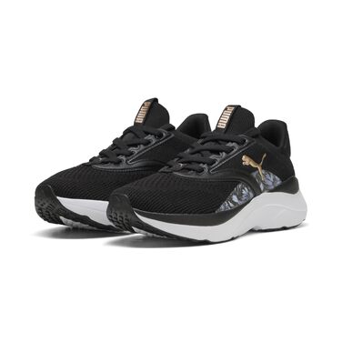Жіночі бігові кросівки PUMA Softride Mayve Bloom WNS, чорні з рожевим золотом, розмір 38.5 EU